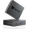 BMAX B3Pro Mini PC, Intel Celeron N4500 (jusqu'à 2,8 GHz), 8 Go RAM DDR4 + 256 Go M.2 SATA/NVMe SSD, Win-11Pro, Micro Ordinateur