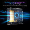 BMAX B3Pro Mini PC, Intel Celeron N4500 (jusqu'à 2,8 GHz), 8 Go RAM DDR4 + 256 Go M.2 SATA/NVMe SSD, Win-11Pro, Micro Ordinateur
