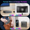 BMAX B3Pro Mini PC, Intel Celeron N4500 (jusqu'à 2,8 GHz), 8 Go RAM DDR4 + 256 Go M.2 SATA/NVMe SSD, Win-11Pro, Micro Ordinateur