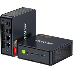 GMKtec M5 Ultra Mini PC Ryzen 7 7730U(8C/16T, jusqu'à 4,5 GHz), 16 Go RAM 512Go SSD Mini Ordinateur de Bureau, Double LAN 2.5GbE
