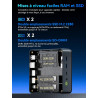 GMKtec M5 Ultra Mini PC Ryzen 7 7730U(8C/16T, jusqu'à 4,5 GHz), 16 Go RAM 512Go SSD Mini Ordinateur de Bureau, Double LAN 2.5GbE