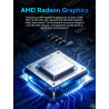 GMKtec M5 Ultra Mini PC Ryzen 7 7730U(8C/16T, jusqu'à 4,5 GHz), 16 Go RAM 512Go SSD Mini Ordinateur de Bureau, Double LAN 2.5GbE