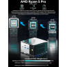 GMKtec AMD Mini Gaming PC Ryzen 5 Pro 6650H (6C/12T jusqu'à 4.5GHz) (Beats 5825U) Mini-PC Win 11 M8 16Go DDR5 6400 SSD M.2 1To a