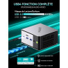 GMKtec AMD Mini Gaming PC Ryzen 5 Pro 6650H (6C/12T jusqu'à 4.5GHz) (Beats 5825U) Mini-PC Win 11 M8 16Go DDR5 6400 SSD M.2 1To a