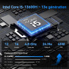GEEKOM IT13 Mini PC avec Intel i5-13600H(12C/16T, jusqu'à 4,80 GHz), 1To SSD 16Go RAM (Évolutif, Non-LPDDR), Lecteur SD, Windows