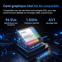 GEEKOM IT13 Mini PC avec Intel i5-13600H(12C/16T, jusqu'à 4,80 GHz), 1To SSD 16Go RAM (Évolutif, Non-LPDDR), Lecteur SD, Windows