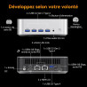 GEEKOM A8 Max Mini PC avec AMD Ryzen 7 8745HS, Double LAN 2,5 Gbps, 16 Go DDR5 + 1 to SSD NVMe M.2, Windows 11 Pro | 8 Ports USB