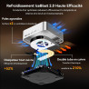 GEEKOM A8 Max Mini PC avec AMD Ryzen 7 8745HS, Double LAN 2,5 Gbps, 16 Go DDR5 + 1 to SSD NVMe M.2, Windows 11 Pro | 8 Ports USB