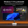 GEEKOM A8 Max Mini PC avec AMD Ryzen 7 8745HS, Double LAN 2,5 Gbps, 16 Go DDR5 + 1 to SSD NVMe M.2, Windows 11 Pro | 8 Ports USB