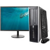 HP Full Station PC 8200 I5 3,1 Ghz 8Go RAM 240Go SSD 10X Ports USB - C0lé WI-FI + Moniteur Dell 2014HF + Clavier et Souris Trust