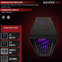 SYSTEMTREFF PC Gamer AMD Ryzen 7 5700X 8x4.6GHz | Nvidia RTX 5060 8Go DX12 | 1To M.2 NVMe | 32Go DDR4 RAM | Windows 11 | Ordinat
