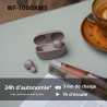 Sony wf-1000xm5 -écouteurs sans fil à réduction de bruit, bleutooth, écouteurs intra-auriculaires avec micro, 24h d'autonomie, c