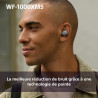 Sony wf-1000xm5 écouteurs sans fil à réduction de bruit, bleutooth, intra-auriculaires avec micro, 36 heures d'autonomie, charge