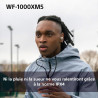 Sony wf-1000xm5 écouteurs sans fil à réduction de bruit, bleutooth, intra-auriculaires avec micro, 36 heures d'autonomie, charge