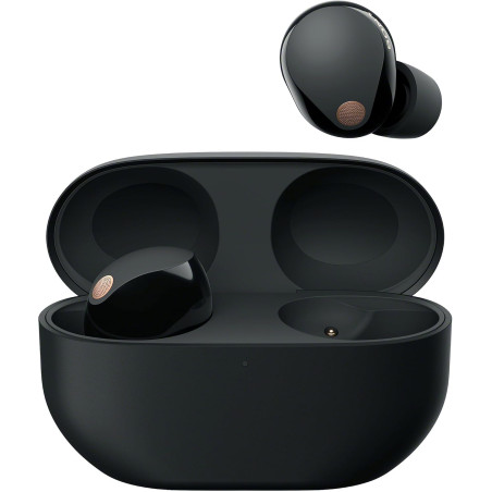 Sony wf-1000xm5 écouteurs sans fil à réduction de bruit, bleutooth, intra-auriculaires avec micro, 36 heures d'autonomie, charge