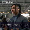Sony wf-1000xm5 écouteurs sans fil à réduction de bruit, bleutooth, intra-auriculaires avec micro, 36 heures d'autonomie, charge