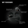 Sony wf-1000xm5 écouteurs sans fil à réduction de bruit, bleutooth, intra-auriculaires avec micro, 36 heures d'autonomie, charge