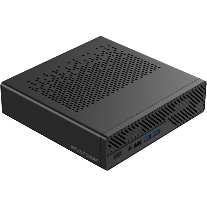MINIS FORUM Mini Workstation MS-A1 Mini Barebone Pc,DDR5/4xM.2 NVMe SSD, Dual 2.5G RJ45 Mini PC,HDMI/DP/Type-C,4xUSB Ports,Suppo