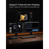 MINIS FORUM Mini Workstation MS-A1 Mini Barebone Pc,DDR5/4xM.2 NVMe SSD, Dual 2.5G RJ45 Mini PC,HDMI/DP/Type-C,4xUSB Ports,Suppo