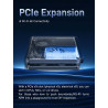 MINIS FORUM MS-R1 Workstation Mini Arm, CP8180 (12C/12T, Jusqu’à 2,6 GHz, 45 Tops), 64 GB LPDDR5，ECC Support, PCIe 4.0 x16, Doub