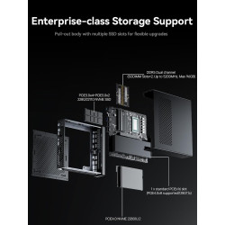 MINIS FORUM MS-01 Mini Workstation Intel Core i9-13900H Mini PC,vPro,2X 10Gbps SFP+/2X 2.5G RJ45/2x USB4/HDIM/1x PCIe4.0x16 Slot
