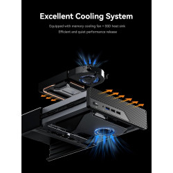 MINIS FORUM MS-01 Mini Workstation Intel Core i9-13900H 32Go DDR5 1TB SSD Mini PC,vPro,2X 10Gbps SFP+/2X 2.5G RJ45/2x USB4/HDIM/