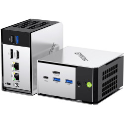 GMKtec M8 AMD Mini PC Ryzen 5 Pro 6650H 16GB LPDDR5 RAM + 1TB SSD PCIe3.0 NVME(Battre 7430U/5825U, 6C/12T 4,50 GHz), LAN Double 
