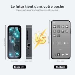 Dreamquest mini pc windows 11 pro processeur intel n95 12ème génération (jusqu’à 3,4 ghz), 12go ddr5 512go m.2 ssd, 2*usb|2*hdmi