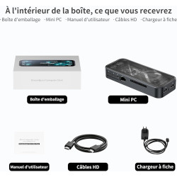 Dreamquest mini pc windows 11 pro processeur intel n95 12ème génération (jusqu’à 3,4 ghz), 12go ddr5 512go m.2 ssd, 2*usb|2*hdmi