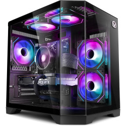 VIBOX V-548 PC Gamer • AMD Ryzen 5 5500 6 cœurs • AMD Radeon RX 9060 XT 8 Go • 16 Go RAM • 1 to SSD • Windows 11 • WiFi