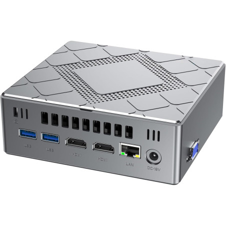 NiPoGi CK10 Mini PC Ιntel Core i5-12600H(12C/16T/Max 4,5GHz/18MB Cache) Dual Slots 32Go DDR4 1TB M.2 NVMe SSD Ordinateur de Bure