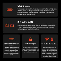 GEEKOM AI Mini PC A7Max [2026 Edition] avec AMD Ryzen 9 7940HS & Radeon 780M, 16Go DDR5 RAM (Évolutif) + 1To SSD, Lecteur SD, 2x
