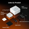 GEEKOM AI Mini PC A7Max [2026 Edition] avec AMD Ryzen 9 7940HS & Radeon 780M, 16Go DDR5 RAM (Évolutif) + 1To SSD, Lecteur SD, 2x