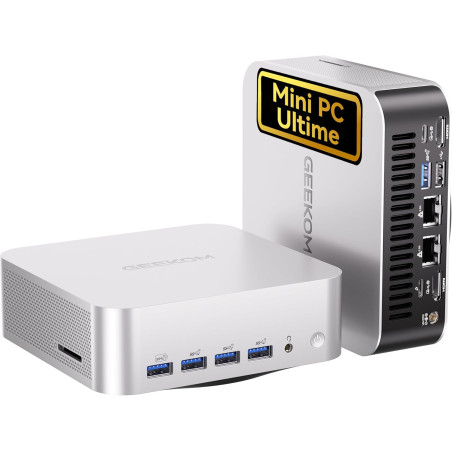 GEEKOM AI Mini PC A9 Max avec AMD Ryzen AI 9 HX 370(12C/24T, jusqu'à 5,1 GHz), 32 Go DDR5+SSD 2 to, Dual LAN 2,5 G Mini Ordinate