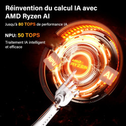 GEEKOM AI Mini PC A9 Max avec AMD Ryzen AI 9 HX 370(12C/24T, jusqu'à 5,1 GHz), 32 Go DDR5+SSD 2 to, Dual LAN 2,5 G Mini Ordinate