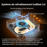 GEEKOM AI Mini PC A9 Max avec AMD Ryzen AI 9 HX 370(12C/24T, jusqu'à 5,1 GHz), 32 Go DDR5+SSD 2 to, Dual LAN 2,5 G Mini Ordinate
