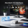 Minis forum um750l mini pc slim, amd ryzen 5 7545u (6 cœurs/12 threads, jusqu’à 4,9 ghz), 16 go lpddr5, ssd 1 to pcie 4.0, dp/hd