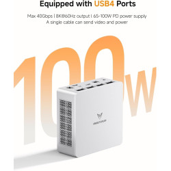 Minis forum um750l mini pc slim, amd ryzen 5 7545u (6 cœurs/12 threads, jusqu’à 4,9 ghz), 16 go lpddr5, ssd 1 to pcie 4.0, dp/hd