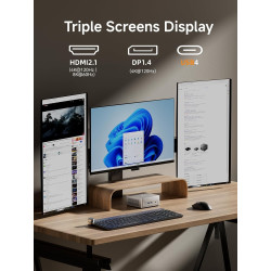 Minis forum um750l mini pc slim, amd ryzen 5 7545u (6 cœurs/12 threads, jusqu’à 4,9 ghz), 16 go lpddr5, ssd 1 to pcie 4.0, dp/hd