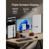 Minis forum um750l mini pc slim, amd ryzen 5 7545u (6 cœurs/12 threads, jusqu’à 4,9 ghz), 16 go lpddr5, ssd 1 to pcie 4.0, dp/hd