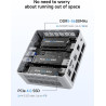 MINIS FORUM UM880 Plus Mini PC, AMD Ryzen 7 8845HS (8 C/16 T, jusqu'à 5,1 GHz), 32 Go de RAM DDR5, 1 to de SSD, Radeon 780M Grap