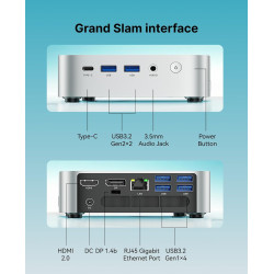 ACEMAGICIAN Kron Mini K1 Mini PC Шin11 Pro, AMD Ryzen 3300U(jusqu'à 3,5GHz), 16Go DDR4 256Go SSD, Micro Ordinateur de Bureau pou