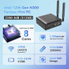 MINIX Fanless Windows 11 Pro PC, Intel 12th Gen N300, Neo Z300-0dB 16GB DDR4, 512GB M.2 PCIe Gen3 x 4 SSD Micro Desktop Computer