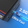 MINIX Fanless PC Windows 11 Pro, Intel i3-N350, Neo Z350-0dB 16GB DDR4 512GB M.2 PCIe Gen3 x 4 SSD Micro Desktop Computer, 4K Du