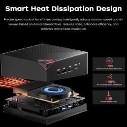 ACEMAGICIAN AM06Pro Mini PC, processeur AMD Ryzen 7 7730U (8C/16T, jusqu'à 4,5 GHz), 32 Go DDR4, 1 to M.2 SSD, Windows 11 Pro, M
