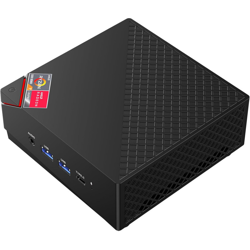 ACEMAGICIAN AM06PRO Mini PC, AMD Ryzen 7 7730U (8C/16T, jusqu'à 4,5GHz) Mini PC Gamer, 16 Go DDR4 512 Go M.2 SSD Mini Ordinateur