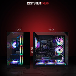 SYSTEMTREFF PC Gamer High-End AMD Ryzen 7 9800X3D 8x5.2GHz | Nvidia RTX 5080 16Go | 1To M.2 NVMe | 32Go DDR5 RAM | Windows 11 | 