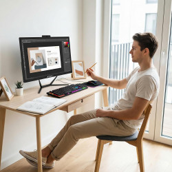 Stgsivir ordinateur de bureau tout-en-un, écran 21.5", core i5 jusqu'à 3.6 ghz, 16go ram, 512go ssd, wifi, bleutooth 5.0, window