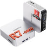 GEEKOM A6 Mini PC avec AMD Ryzen 7 6800H, AMD Radeon 680M, 16Go DDR5 RAM 1TB SSD (Extensible Double Slot) USB4, Lecteur SD, Wind
