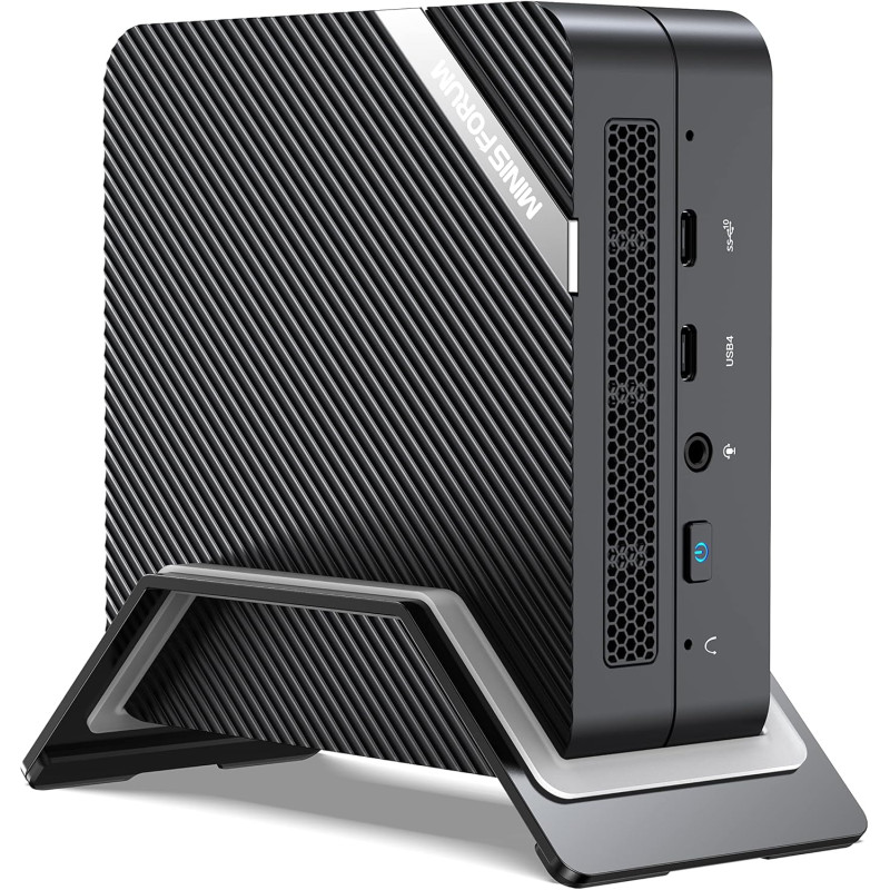 MINIS FORUM Venus Series UM773 Lite Mini PC AMD Ryzen 7 7735HS jusqu'à 4,75 GHz 32 Go DDR5 1 to PCIe4.0 SSD AMD Radeon 680M, 2 x